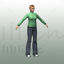 Woman in Casual 3D Model 0076