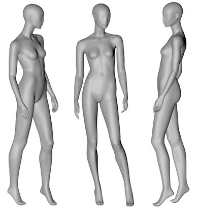 Fashion Cool Female Mannequin 3d printing model