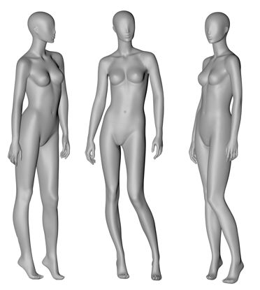 3D tiskový model ženské figuríny pro volný čas