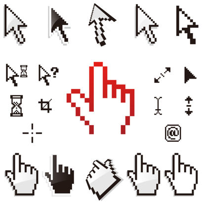Mouse Pointer Icons Graphic AI Vector