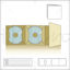 CD DVD Paper Package Die Cutting AI Vector