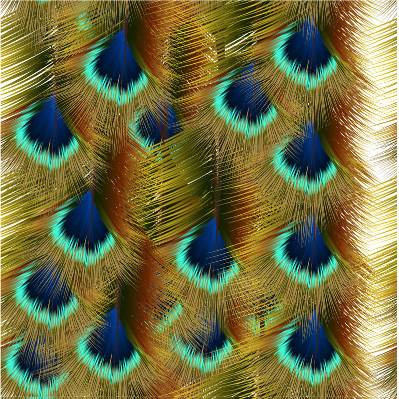 Peacock Feather Photorealistic Graphic AI Vektor