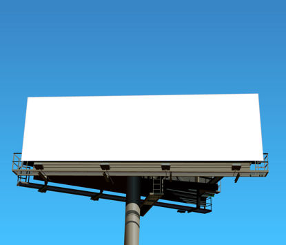 Открытый Billboard Графический AI Вектор