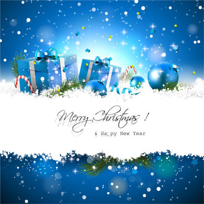 Happy New Year Merry Christmas Graphic Design AI Vector