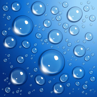 Waterdrop Droplet Dew In The Blue Background Graphic AI Vector