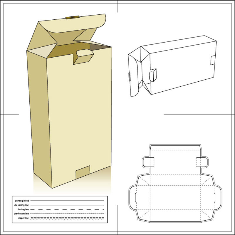 纸包装纸盒6 AI矢量