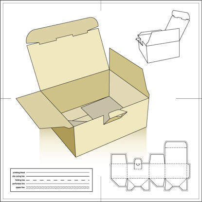 纸包装纸盒4 AI矢量