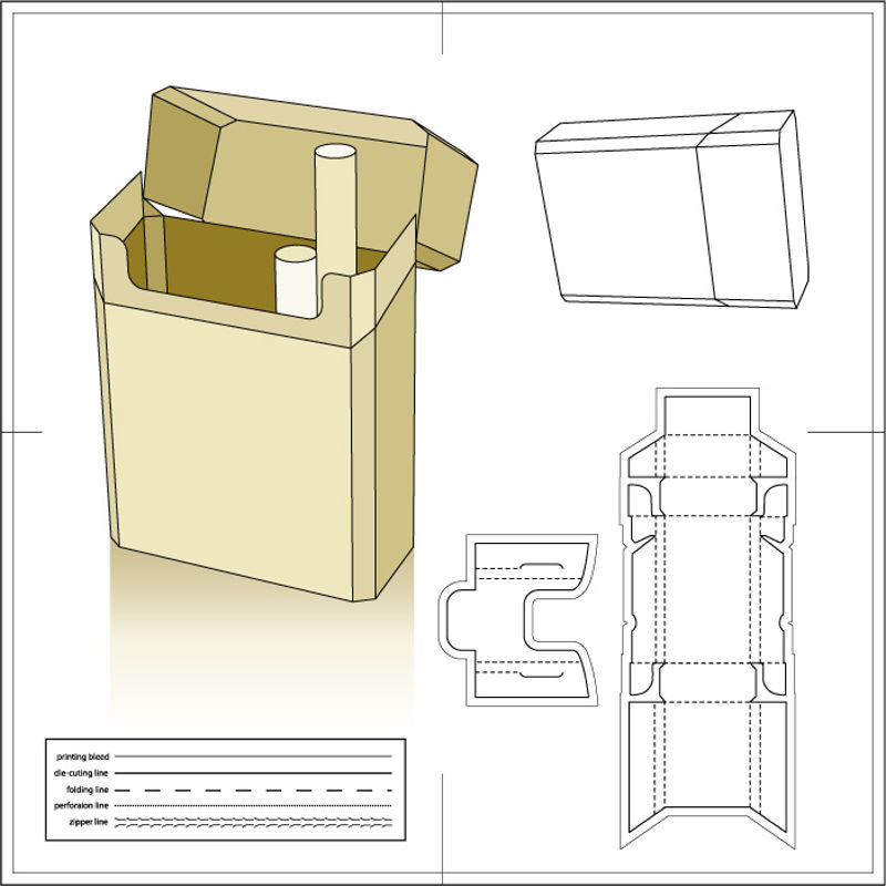 纸包装纸盒27 AI矢量