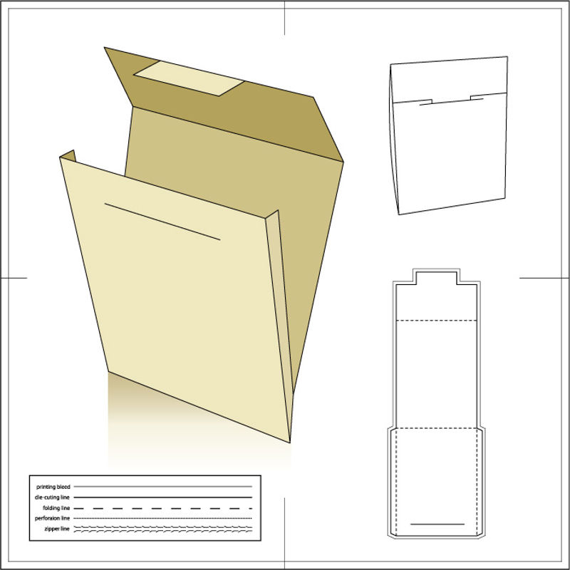 纸包装纸盒25 AI矢量