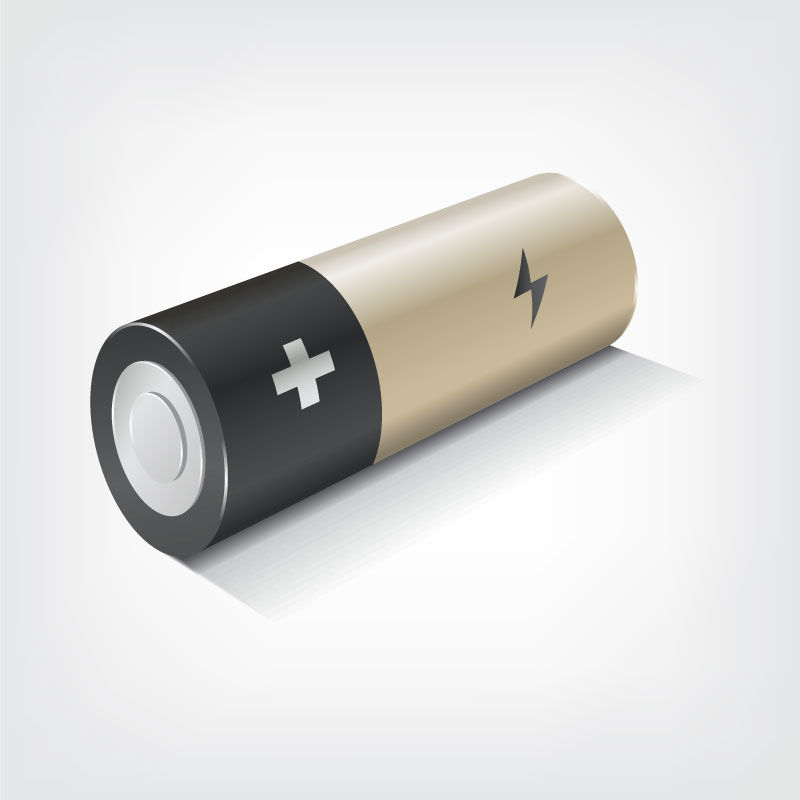 Battery Cell Photorealistic Graphic Design AI Vector