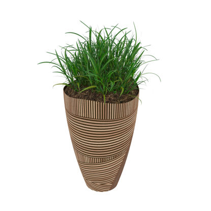 modèle 3d d'herbe de verdure en pot