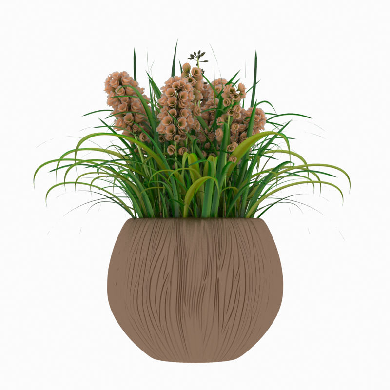 potted flower 3d model
