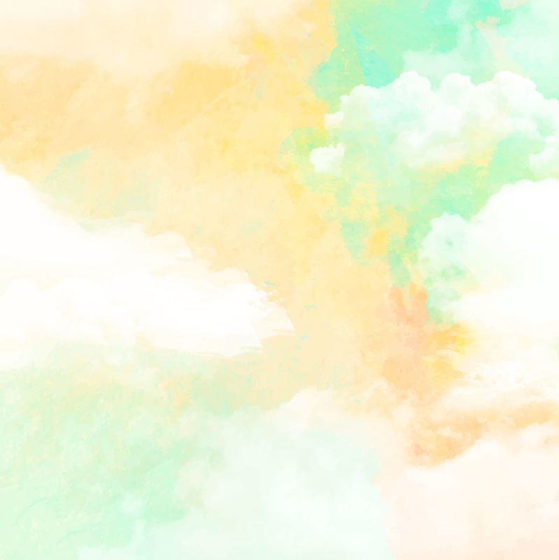 Watercolour Sky Background AI Vector