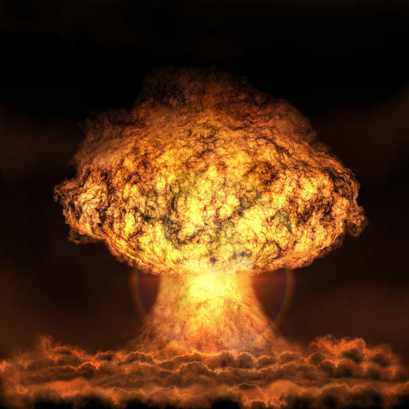 Снимки с ядрена експлозия