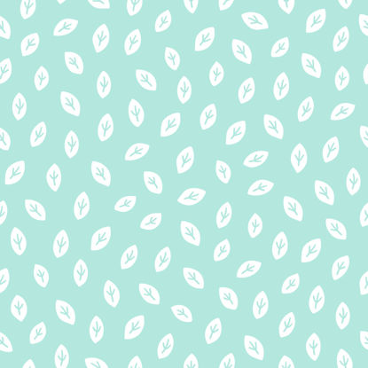 Seamless pattern wrapper green leaf vector