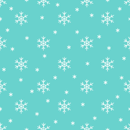 Blauer Schneeflockenvektor nahtloser Musterverpackung Tiffany