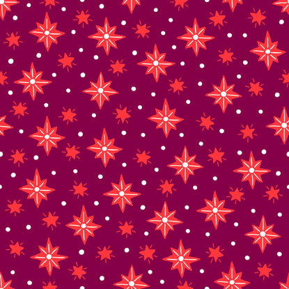 وکتور ستاره قرمز رنگی بافته شده با الگوی بدون درز