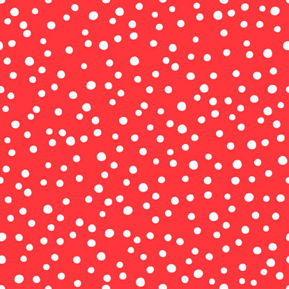 Seamless texture white dot red background vector gift wrapper