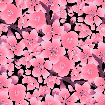 Fond de fleurs de cerisier de style japonais 10