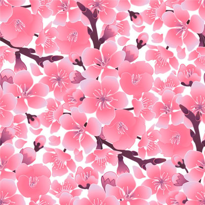 Fond de fleurs de cerisier de style japonais 9