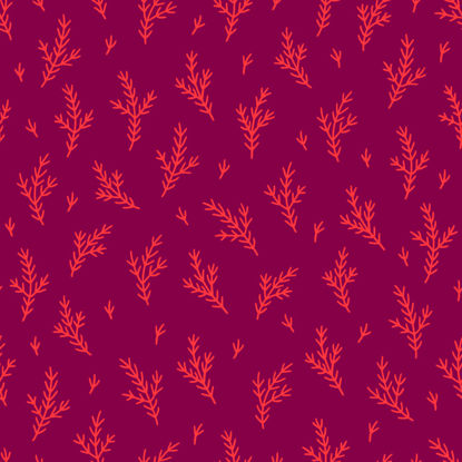 Seamless pattern wrapper red plant vector