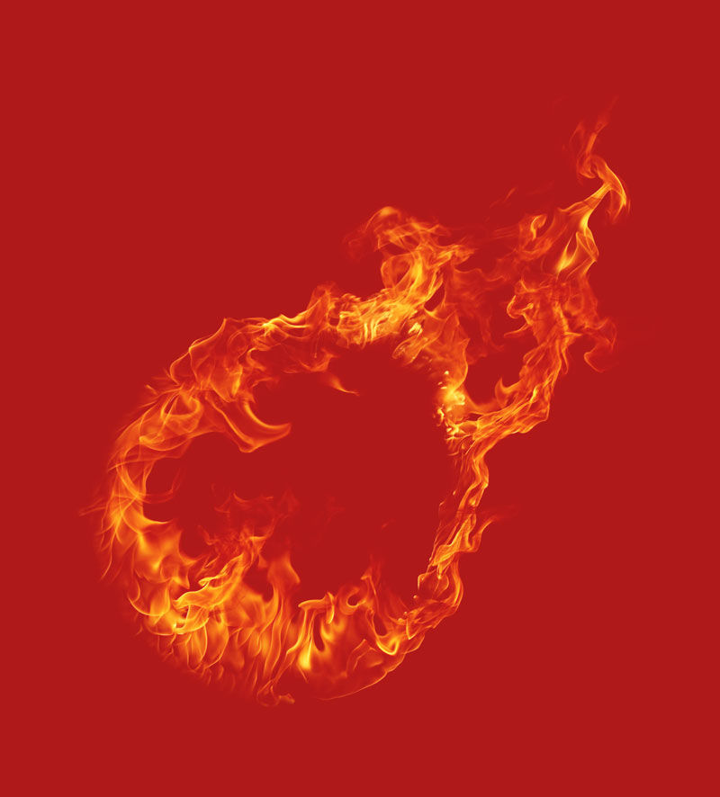 Fire Circle with Tail transparent png
