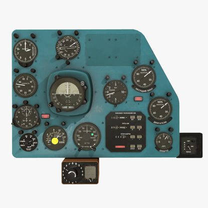 Mi-8MT Mi-17MT Tablero de paneles derecho Modelo ruso 3d