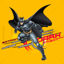 Cartoon Hero Batman Znak AI Vektor