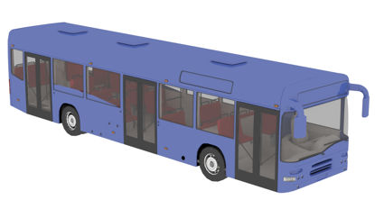 مدل سه بعدی اتوبوس