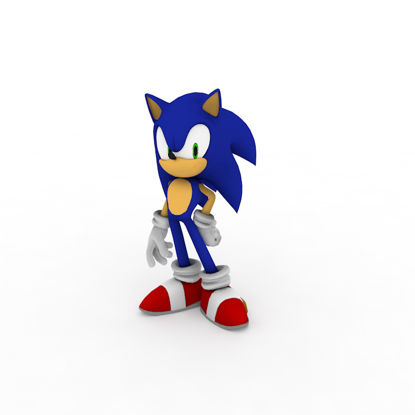 Sonic 3D-Modell