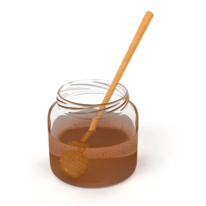 Honey Wood Honey Spoon Stir Bar Stick 3d material
