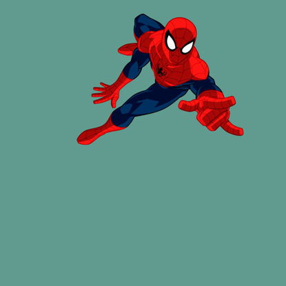 شخصیت قهرمان Spiderman AI Vector