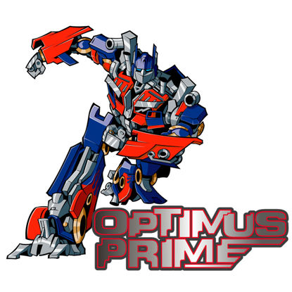 Transformatorer Optimus Prime AI Vector