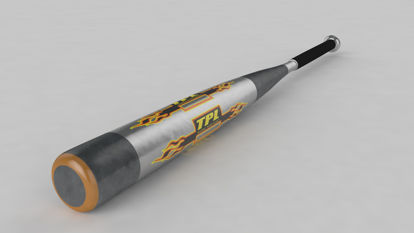 Metal Baseball Bats 3d model