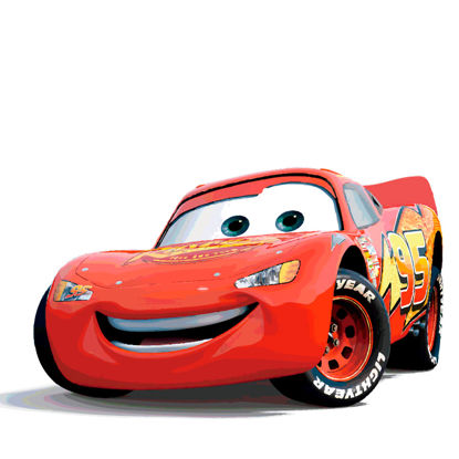 Cartoon Movie Cars Bliksem Mcqueen AI Vector
