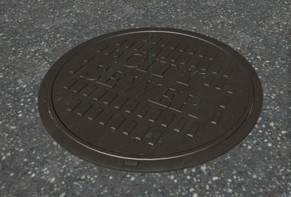 Sewer cover 3D model