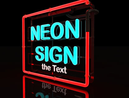 Neon sign 3D model