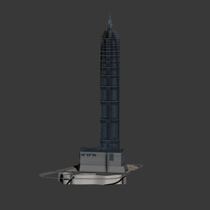 3D model of Shanghai Lujiazui Jinmao Tower