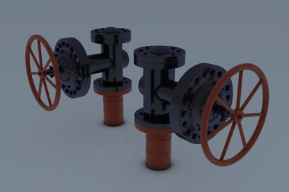 Pipeline valve 3D model