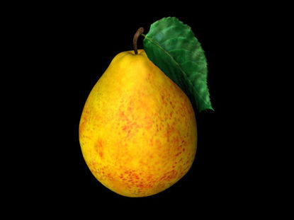 High-precision fruit pear 3D model