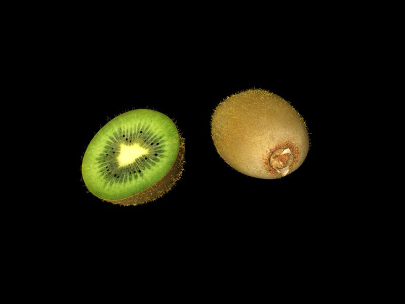 Vysoce přesný ovocný kiwi 3D model