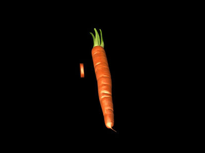 High precision carrot 3D model