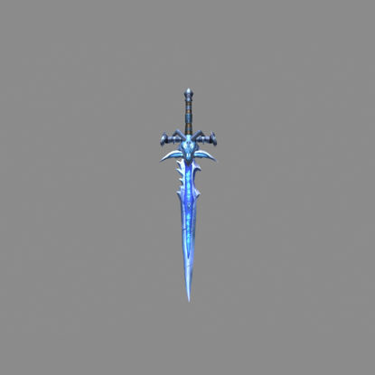 Modelo de espada 3D Frostmoure del Rey Exánime