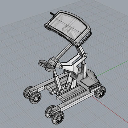 Rehabilitasyon eğitim aracı endüstriyel tasarım 3D modeli