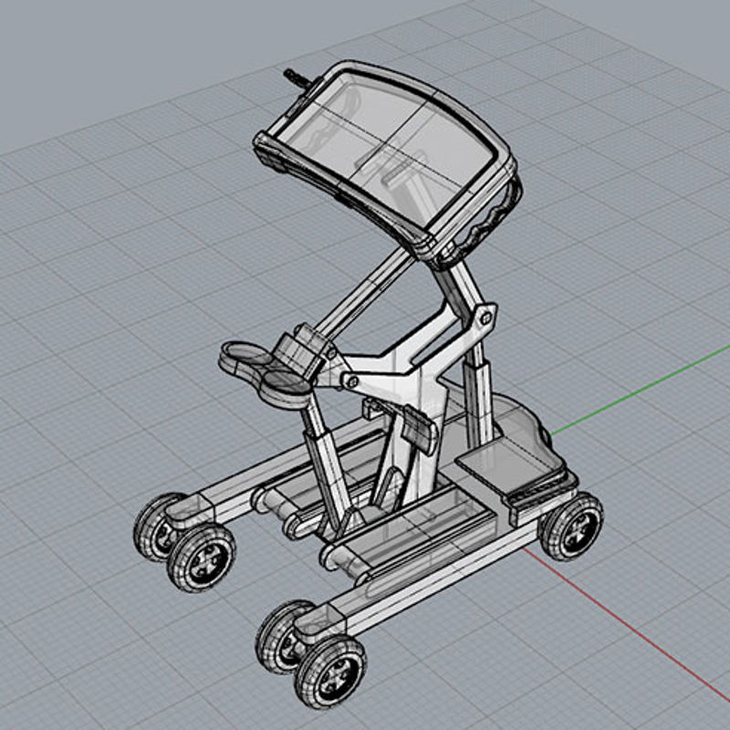 Rehabilitation training instrument industrial design 3D model