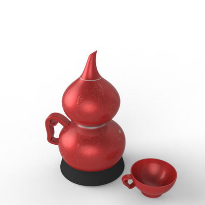 Gourd shape coffee machine industrial design 3D model