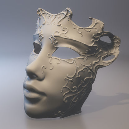 Venedig Maske 3D-Druck Modell
