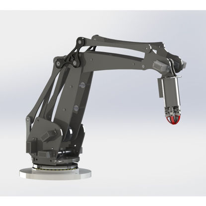 طراحی بازو رباتیک 3D مدل طراحی صنعتی
