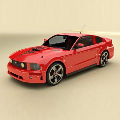 Modello 3D di auto sportive