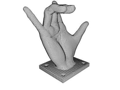 ILY gesture 3D printing model